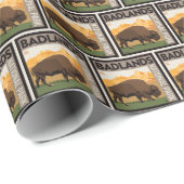 Nationaal park Badlands | Buffels Cadeaupapier (Rol Hoek)