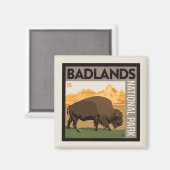 Nationaal park Badlands | Buffels Magneet (Voorkant / Achterkant)