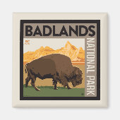 Nationaal park Badlands | Buffels Magneet (Voorkant)
