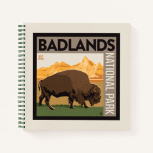 Nationaal park Badlands Buffels Notitieboek