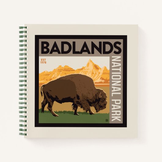 Nationaal park Badlands | Buffels Notitieboek (Voorkant)