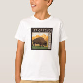 Nationaal park Badlands | Buffels T-shirt (Voorkant)