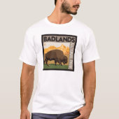 Nationaal park Badlands | Buffels T-shirt (Voorkant)