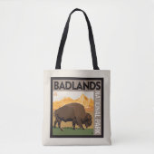 Nationaal park Badlands | Buffels Tote Bag (Voorkant)
