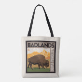 Nationaal park Badlands | Buffels Tote Bag (Achterkant)