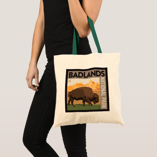 Nationaal park Badlands | Buffels Tote Bag (Voorkant (product))