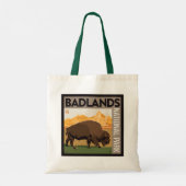 Nationaal park Badlands | Buffels Tote Bag (Achterkant)