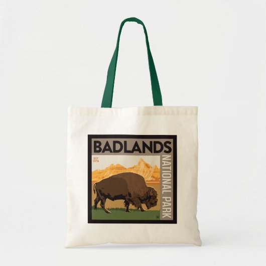 Nationaal park Badlands | Buffels Tote Bag (Voorkant)