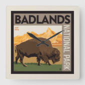 Nationaal park Badlands | Buffels Vierkante Klok (Voorkant)