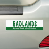 Nationaal Park Badlands Bumpersticker (Op auto)