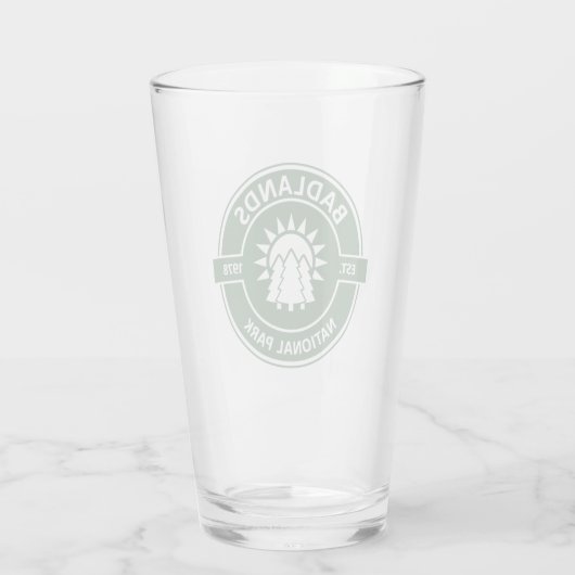 Nationaal Park Badlands Glas (Achterkant)