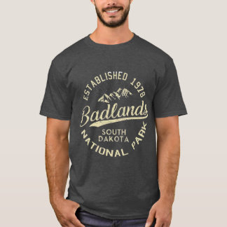 nationaal park Badlands Hiking Retro T-shirt