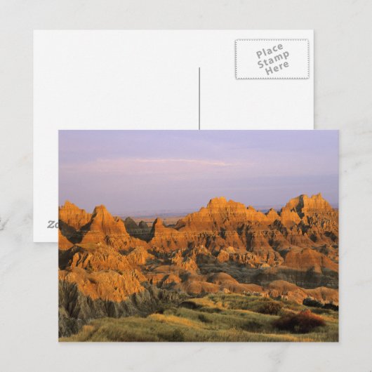 Nationaal Park Badlands in South Dakota Briefkaart (Voorkant / Achterkant)