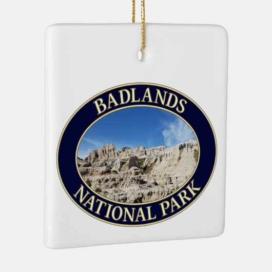 Nationaal Park Badlands in South Dakota Keramisch Ornament (Rechts)