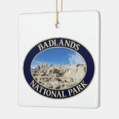 Nationaal Park Badlands in South Dakota Keramisch Ornament (Links)