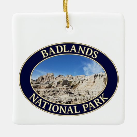 Nationaal Park Badlands in South Dakota Keramisch Ornament (Voorkant)