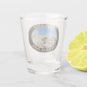 Nationaal Park Badlands in South Dakota Shot Glas (Achterkant)