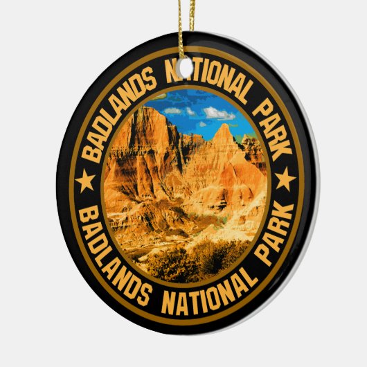 Nationaal Park Badlands Keramisch Ornament (Links)