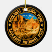 Nationaal Park Badlands Keramisch Ornament (Achterkant)