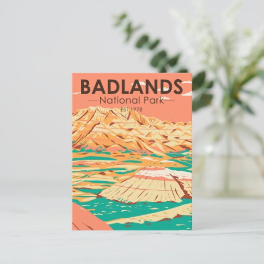 Nationaal Park Badlands landschap Briefkaart (Staand voorkant)
