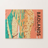Nationaal Park Badlands  landschap Legpuzzel (Horizontaal)
