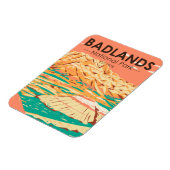 Nationaal Park Badlands  landschap Magnet Magneet (Linkerzijde)