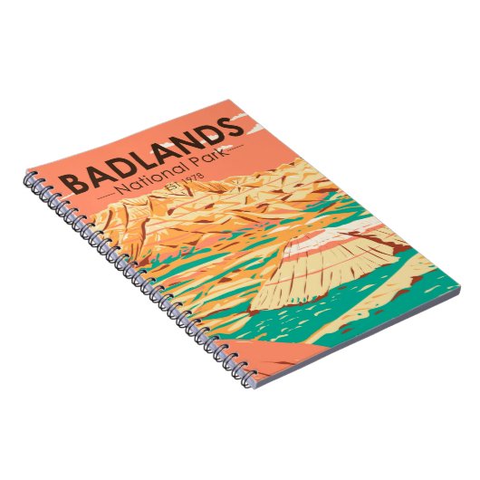 Nationaal Park Badlands landschap Notitieboek (Rechterzijde)
