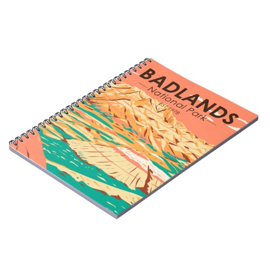 Nationaal Park Badlands  landschap Notitieboek (Linkerzijde)