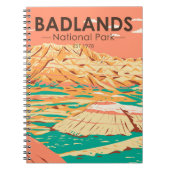 Nationaal Park Badlands  landschap Notitieboek (Voorkant)