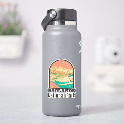 Nationaal Park Badlands  landschap Sticker (HydroFlask)