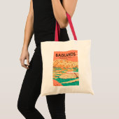 Nationaal Park Badlands  landschap Tote Bag (Voorkant (product))