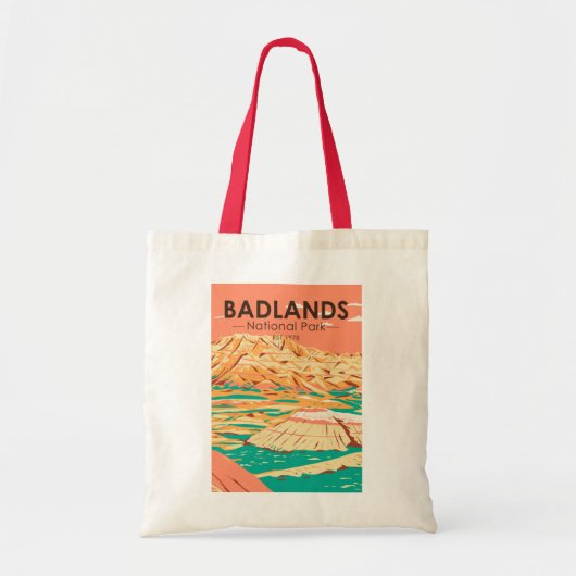 Nationaal Park Badlands  landschap Tote Bag (Voorkant)