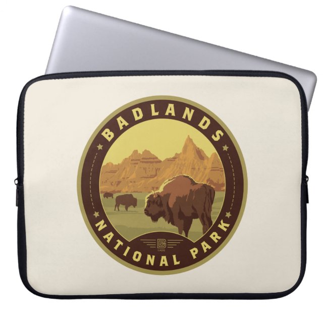 Nationaal Park Badlands Laptop Sleeve (Voorkant)