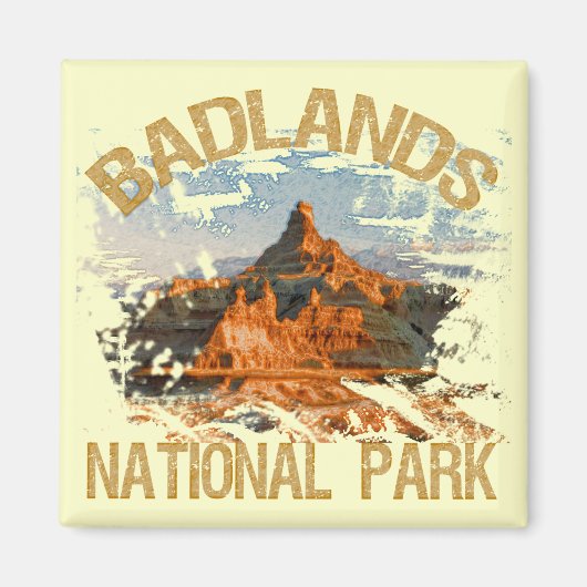 Nationaal Park Badlands Magneet (Voorkant)