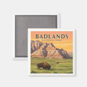 Nationaal Park  Badlands Magneet (Voorkant / Achterkant)