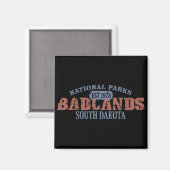 Nationaal Park Badlands Magneet (Voorkant / Achterkant)