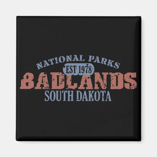 Nationaal Park Badlands Magneet (Voorkant)