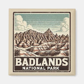 Nationaal Park Badlands Magneet (Voorkant)