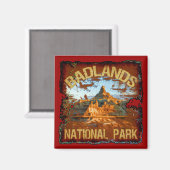 Nationaal Park Badlands Magneet (Voorkant / Achterkant)
