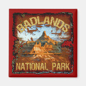Nationaal Park Badlands Magneet (Voorkant)