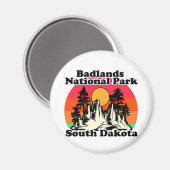Nationaal Park Badlands Magneet (Voorkant / Achterkant)