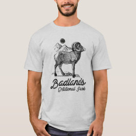 Nationaal park Badlands met Bighorn Sheep T-shirt