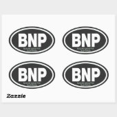 Nationaal Park Badlands Ovale Sticker (Vel)