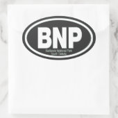 Nationaal Park Badlands Ovale Sticker (Tas)