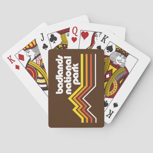 Nationaal Park Badlands Pokerkaarten (Achterkant)