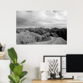 Nationaal Park Badlands Poster (Thuiskantoor)