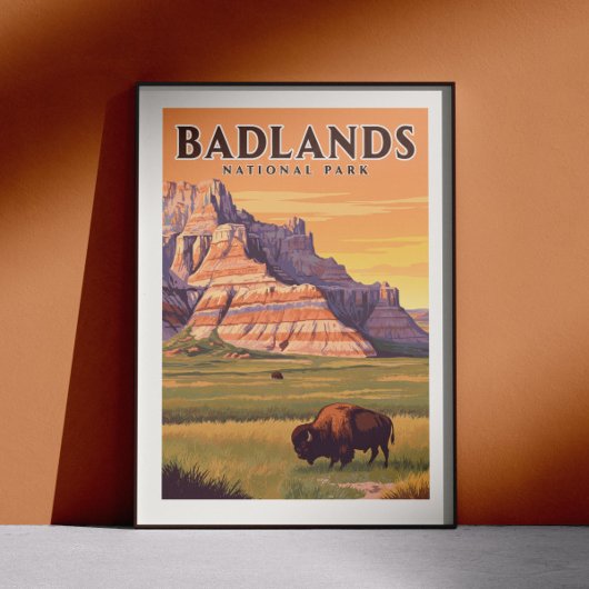 Nationaal Park Badlands Poster