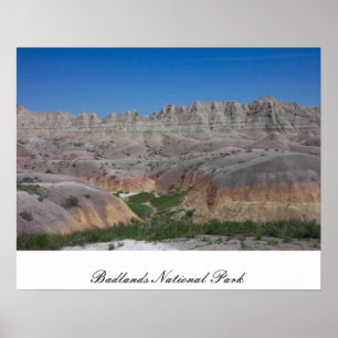 Nationaal Park Badlands Poster