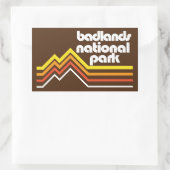 Nationaal Park Badlands Rechthoekige Sticker (Tas)