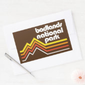 Nationaal Park Badlands Rechthoekige Sticker (Envelop)